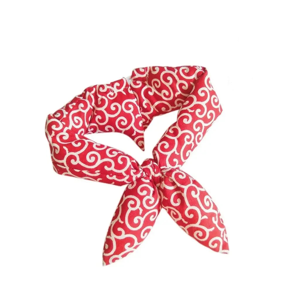 Soft Cotton Dog Bandana Washable Japanese Farmhouse Pet Collar Accessory