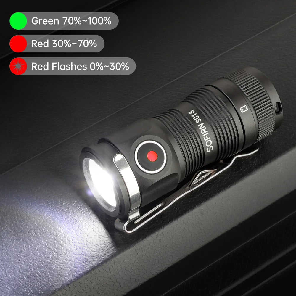 Sofirn Mini SC13 SST40 LED 1300 Lumen Tactical Flashlight