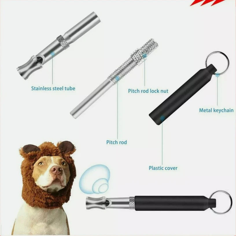 Dog Training Whistle Ultrasonic Stainless Steel Flute For Dogs