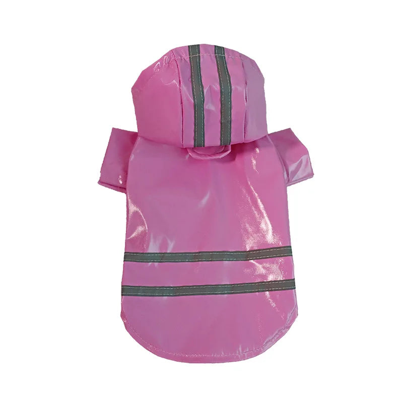 Waterproof PU Dog Raincoat With Hood For Pets