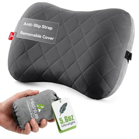 Camping Pillow With Removable Cover Ultralight Inflatable Neck Support
