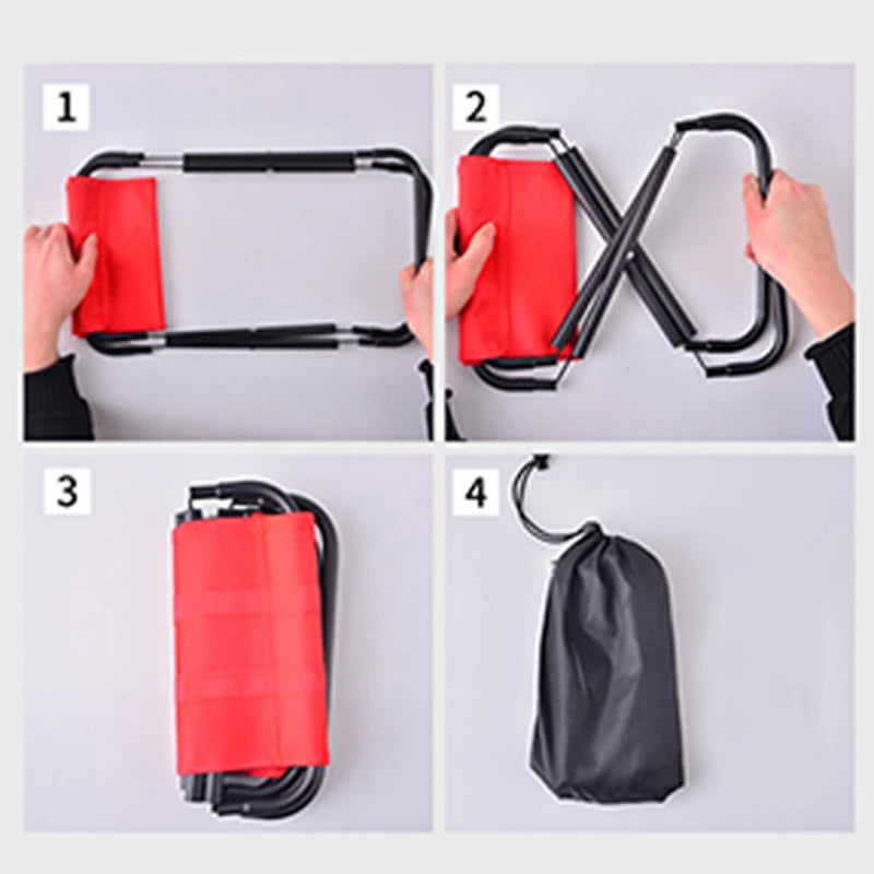 Portable Aluminum Outdoor Folding Chair With Carry Bag For Camping