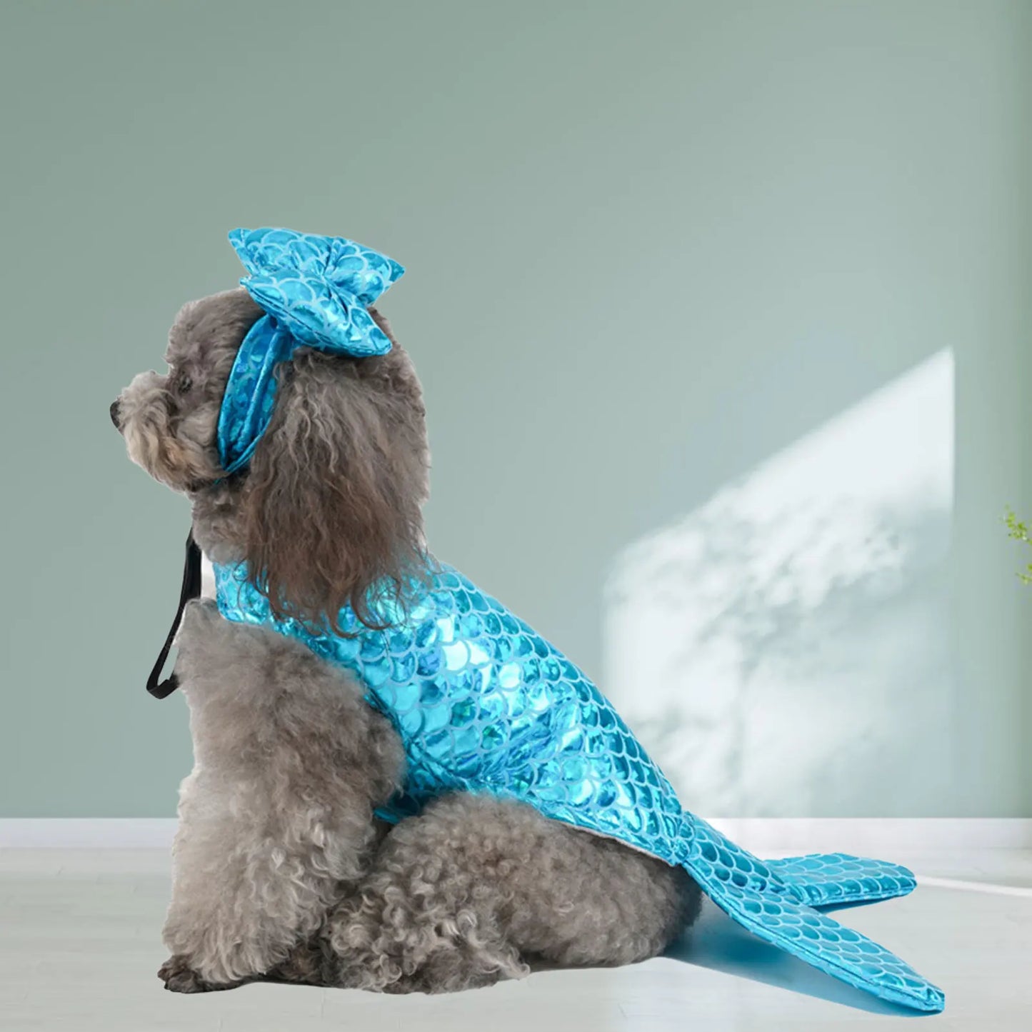 Mermaids Dog CostumeS/M/L/XL Personalised Funny Dog Costumes,Cute Cosplay Party Dog Clothes For Photo Shoots Pet Supplies