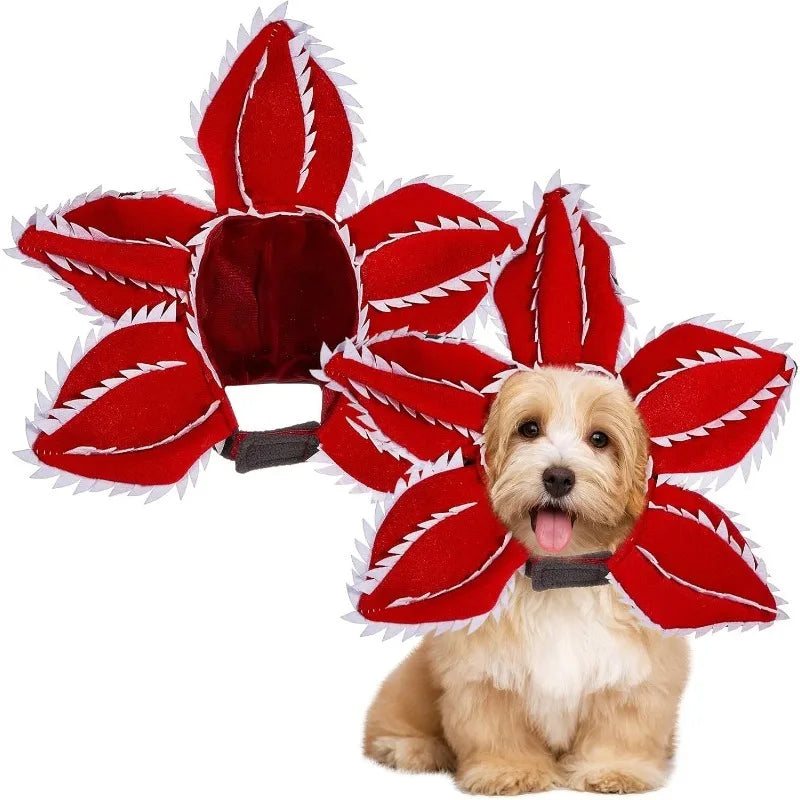 Cute Floral Puppy Cosplay Headband For Dogs And Cats