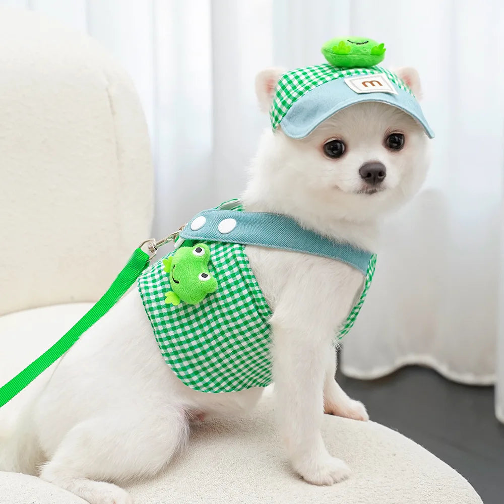 Duck Frog Spring Summer Pet Harness Set