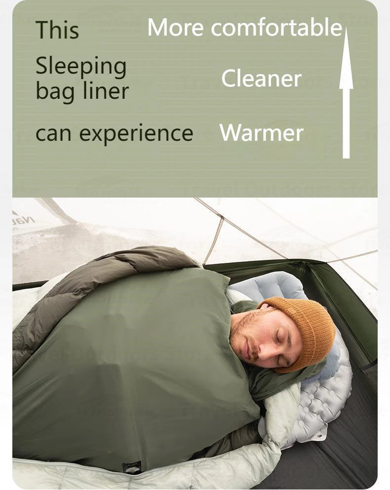 Ultralight 128g Sleeping Bag Liner Cotton Filled for Camping