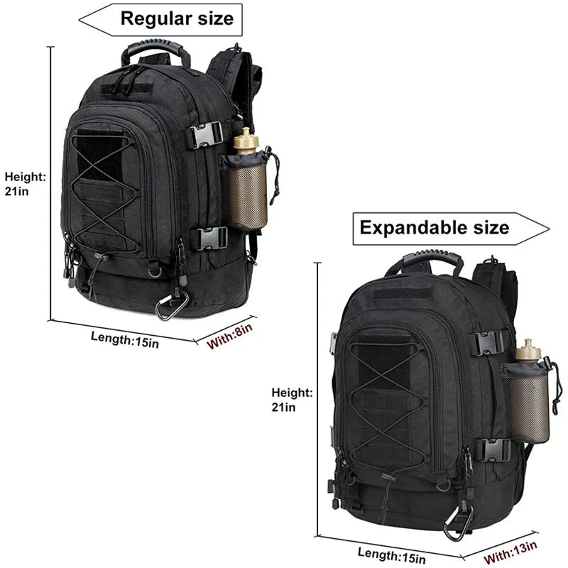 LQARMY Military Tactical Backpack Rucksack for Outdoor Adventures