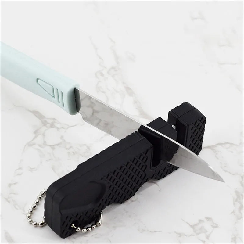 Ceramic Keychain Whetstone Knife Sharpener Carbide Scissor Diamond Tool
