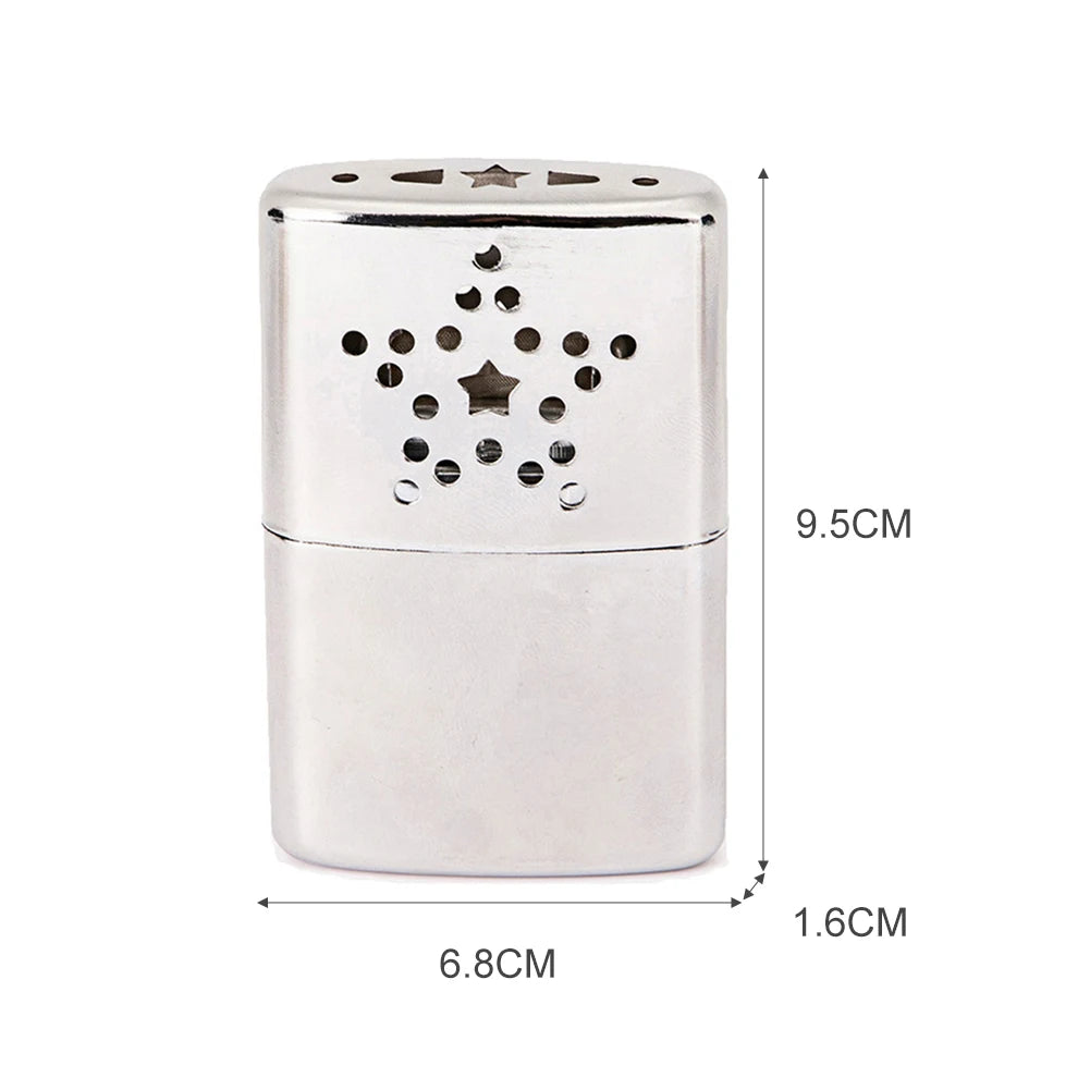 Apwikoger Refillable Catalytic Fuel Hand Warmer Portable Reusable Metal Alloy