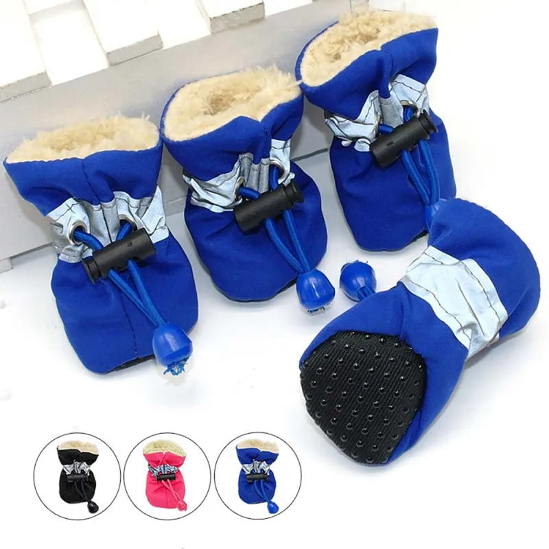 Waterproof Antiskid Soft Sole Puppy Dog Boots Winter Protection