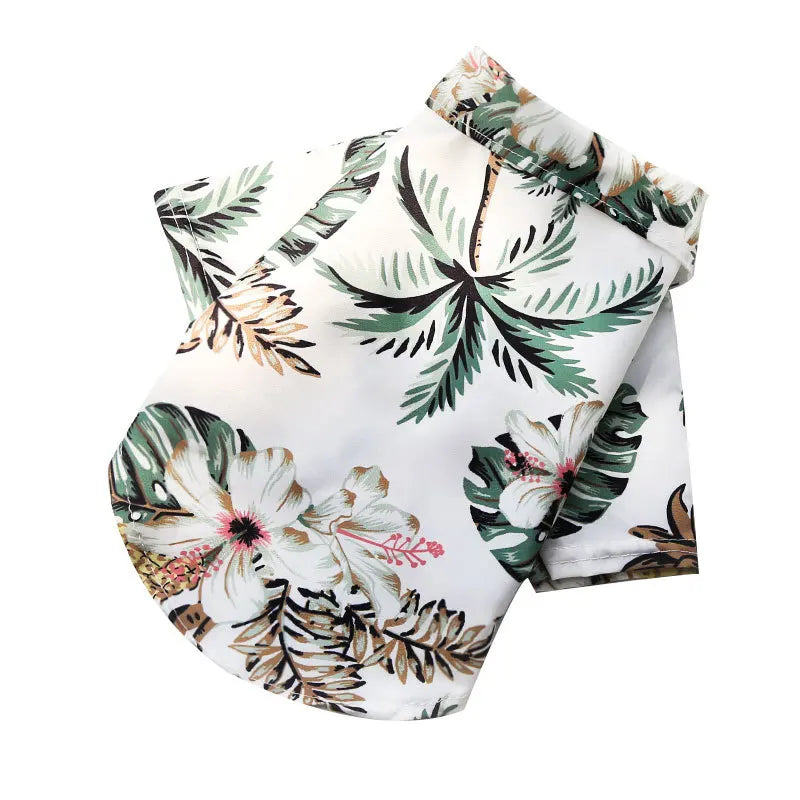 Hawaiian Style Summer Dog Shirt For Small And Medium Dogs