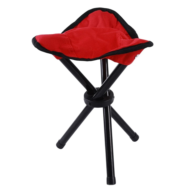 Outdoor Folding Triangular Stool For Camping Fishing And Beach