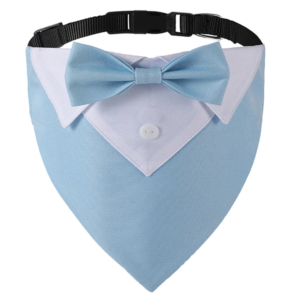 Sucado Bow Tie Dog Collar Tuxedo Bandana For Pets Wedding