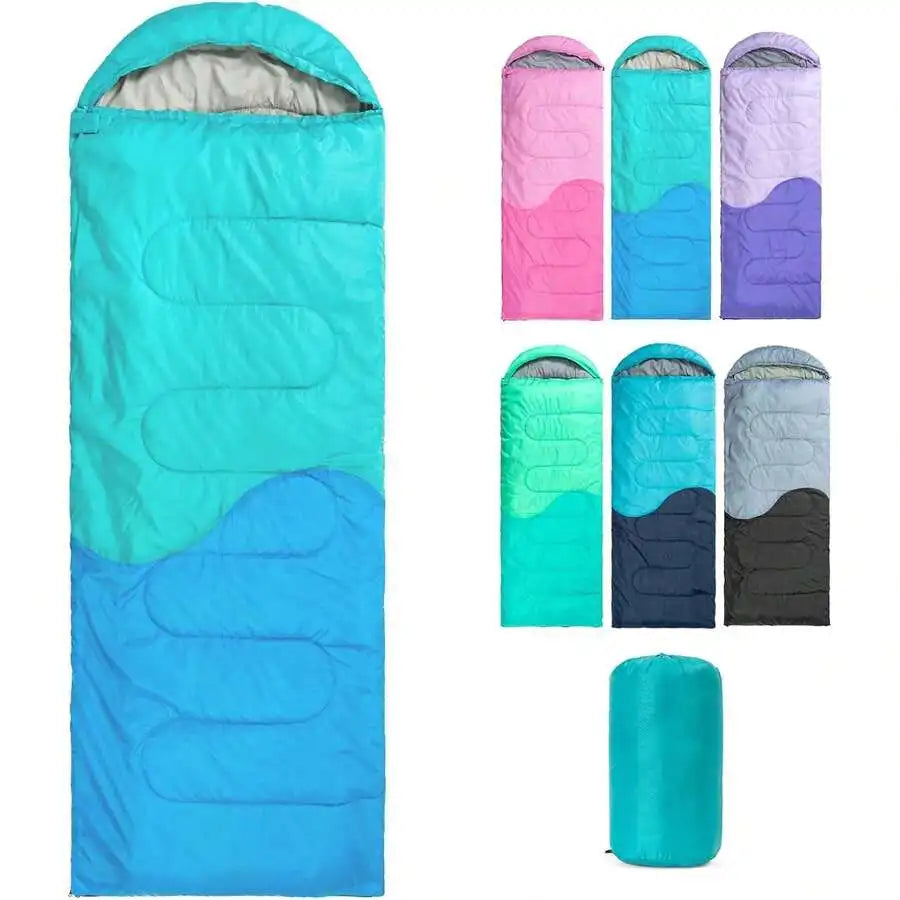 3 Season Sleeping Bag For Adults Lightweight Portable Cold Weather Camping