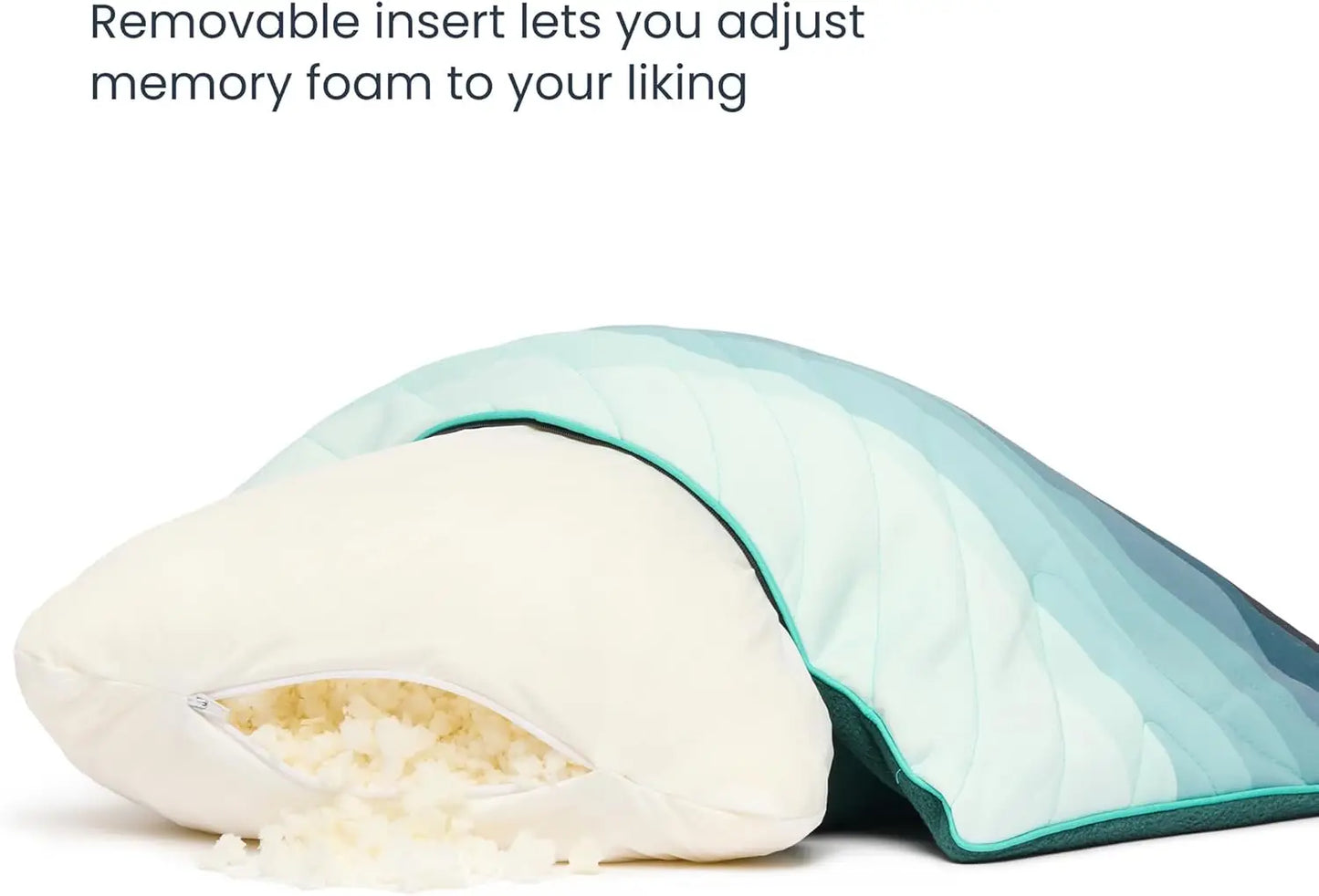 The Adjustable Camp Pillow - Full Size Packable Outdoor and Travel Pillow, Two-Sided Temperature Control, 22' x 15', Fade