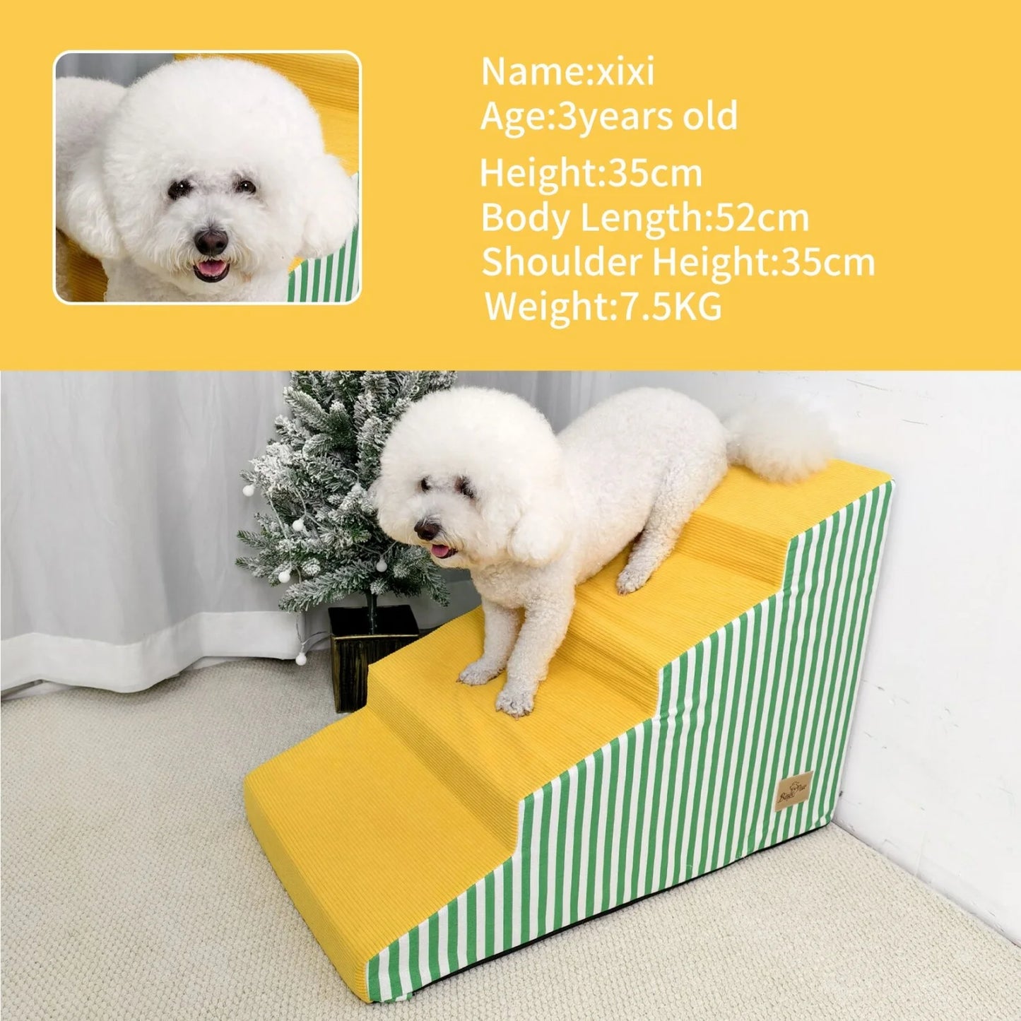 Dog Bed And Sofa Stairs With High Density Foam Ramp