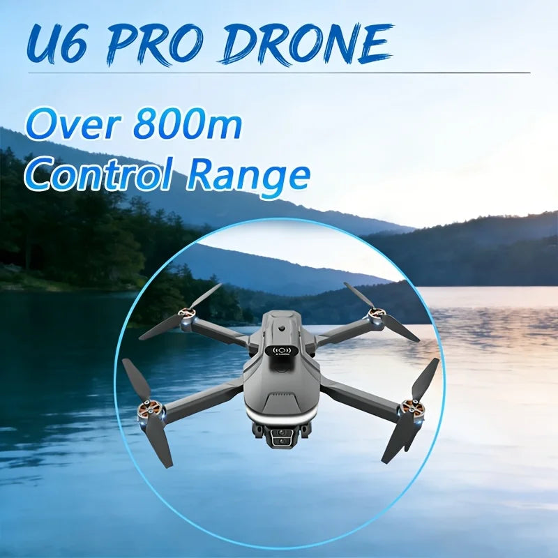 U6 Foldable 4K Drone With Screen Remote Controller