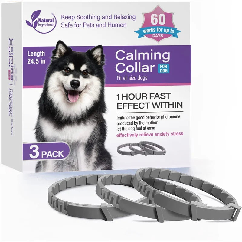 Dog Cat Calming Collar For Anxiety Relief Breakaway Quick Release