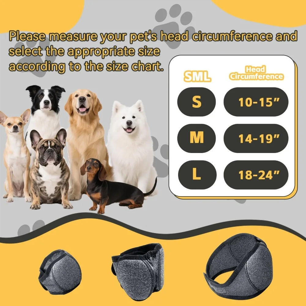 Dog Ear Noise Reduction Headband Calming Wrap For Grooming