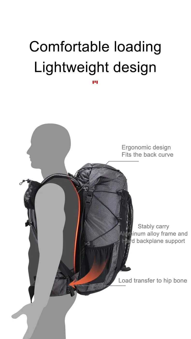Naturehike Rock Outdoor Hiking Backpack With Rain Cover