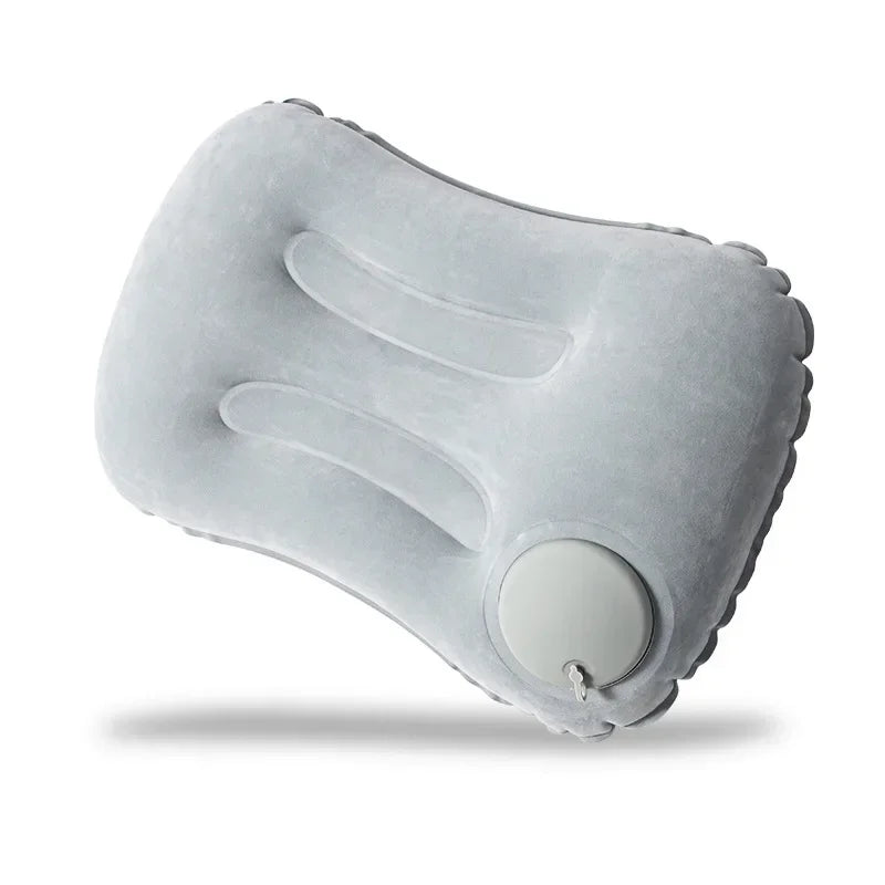 Portable Inflatable Pillow For Neck And Lumbar Support