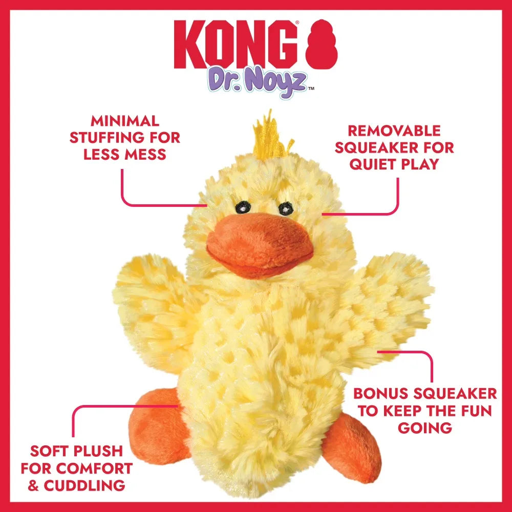 Squeaky Duck Dog Toy With Plush Chew And Loud Squeaker