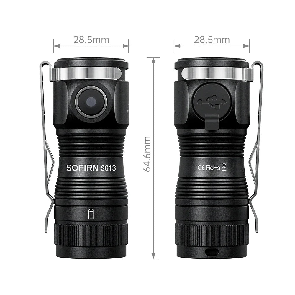 Sofirn Mini SC13 SST40 LED 1300 Lumen Tactical Flashlight