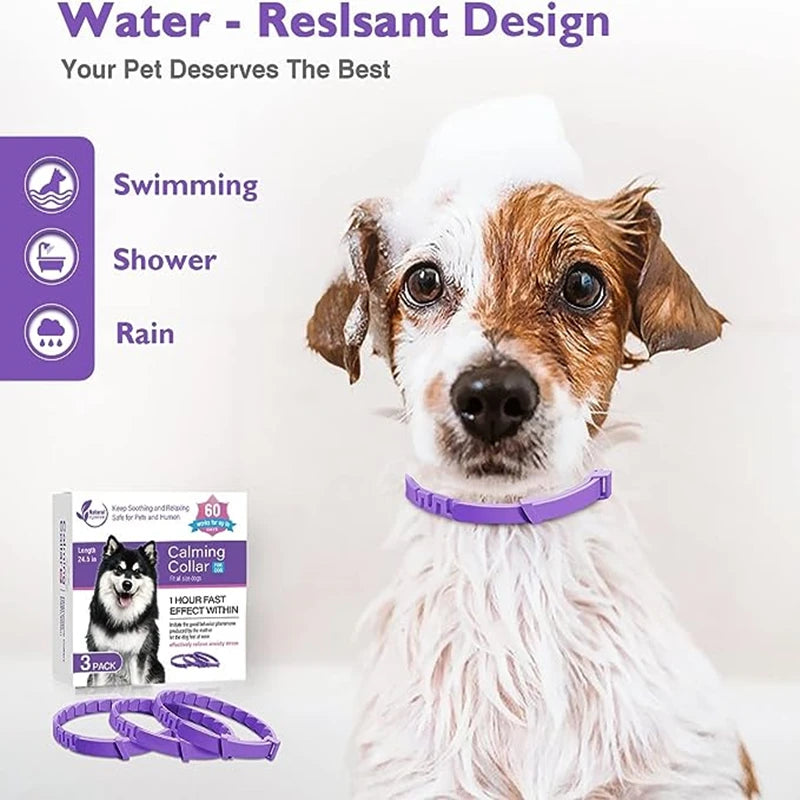 Dog Cat Calming Collar For Anxiety Relief Breakaway Quick Release