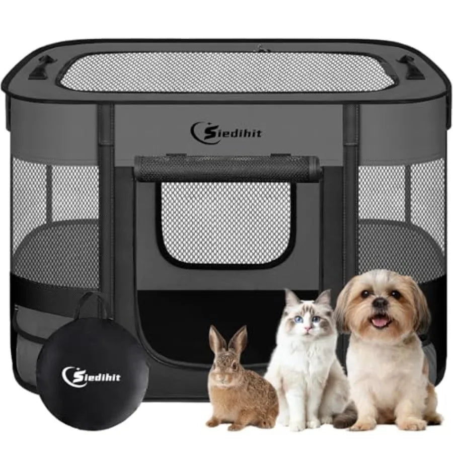 Foldable Pet Playpen Kennel for Dogs Cats Rabbits and More
