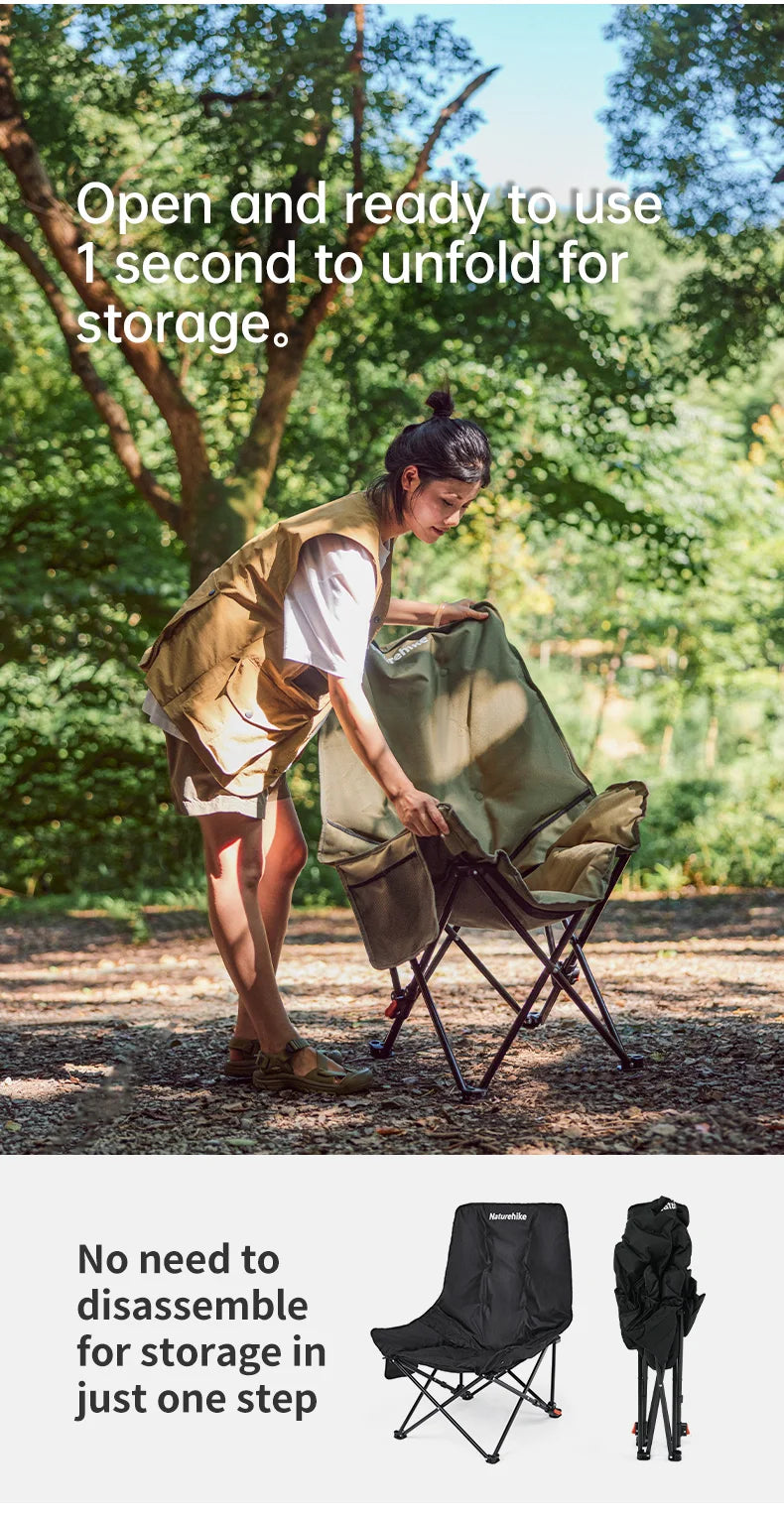 Naturehike Sea Star Recliner Moon Chair Folding Outdoor Chair
