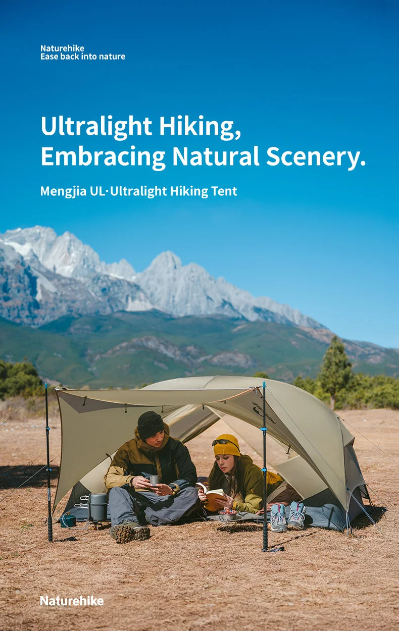Naturehike Mongar Ultralight Backpacking Tent 15D Nylon Waterproof