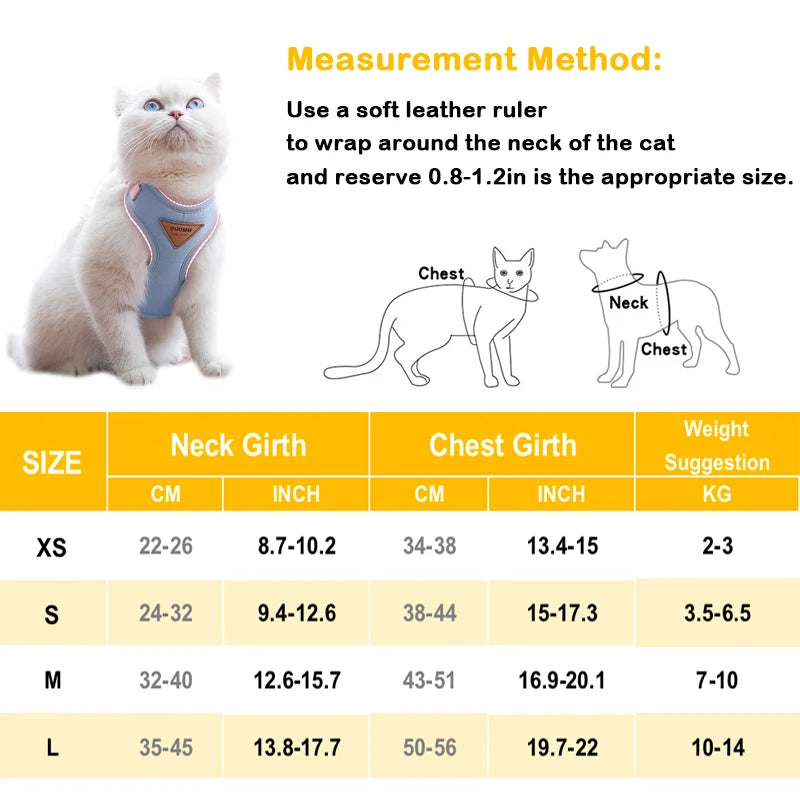 Breathable Puppy Harness And Leash Set For Small Pets