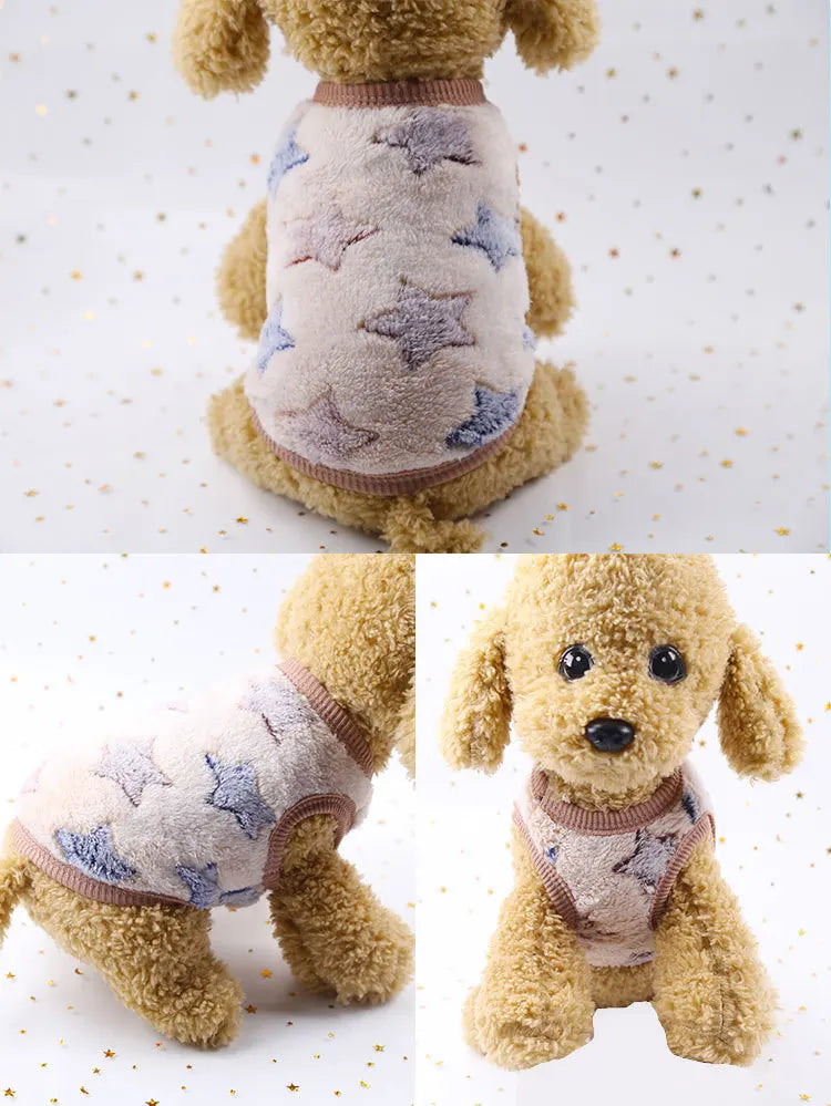 KaJiPet Soft Flannel Winter Vest For Small Dogs And Cats
