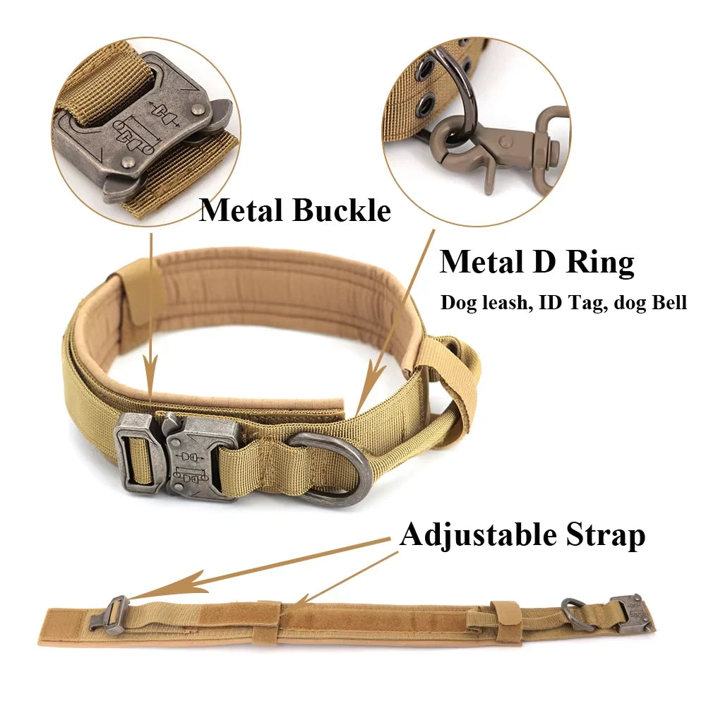 Dog Training Collar And Leash Set With Adjustable Control Handle