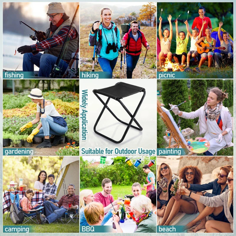 Portable Aluminum Outdoor Folding Chair With Carry Bag For Camping