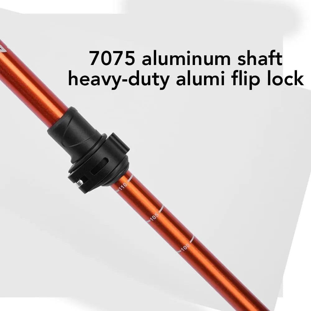 Selfie Trekking Pole Ultralight 7075 Aluminum With Built In Mount