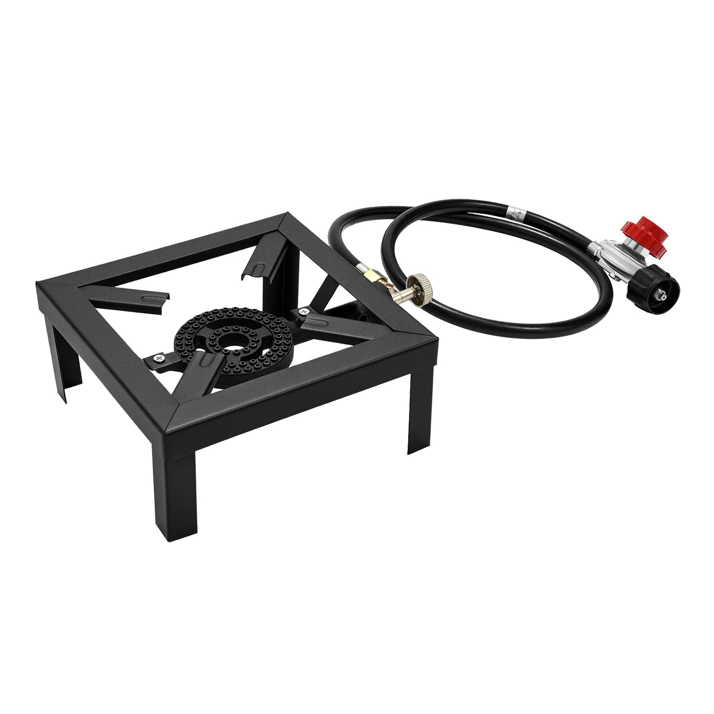 Portable Double Burner Gas Stove With 0-10 PSI Regulator
