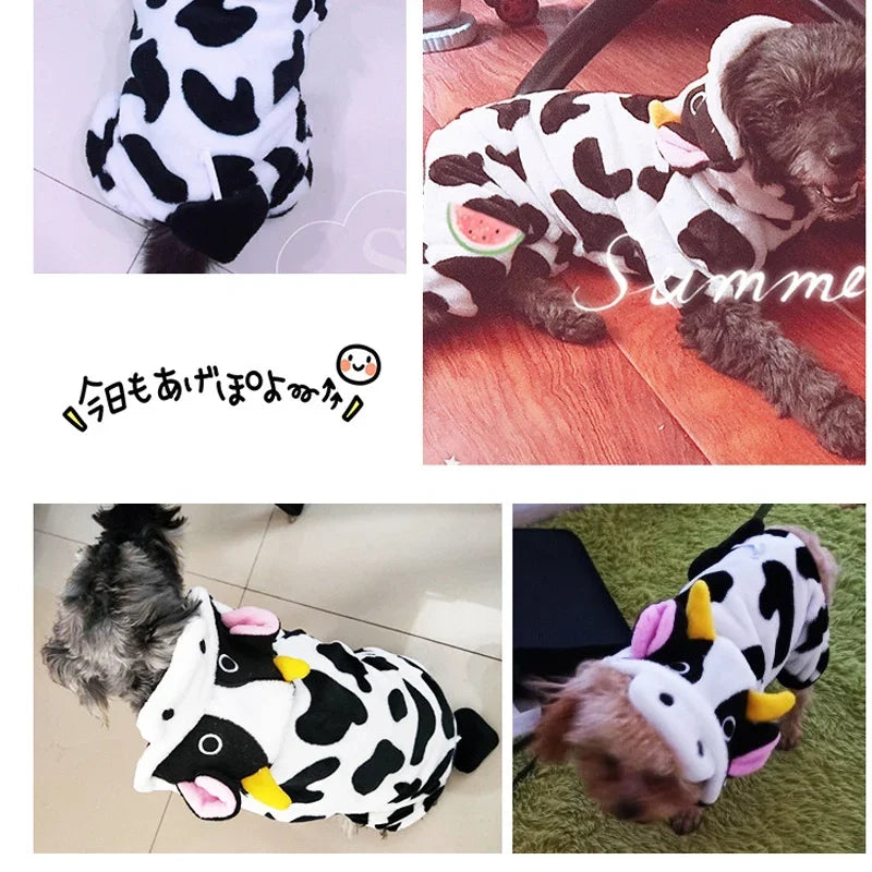 Pet Dog Clothes Fleece Jumpsuit For Small Dogs And Puppies