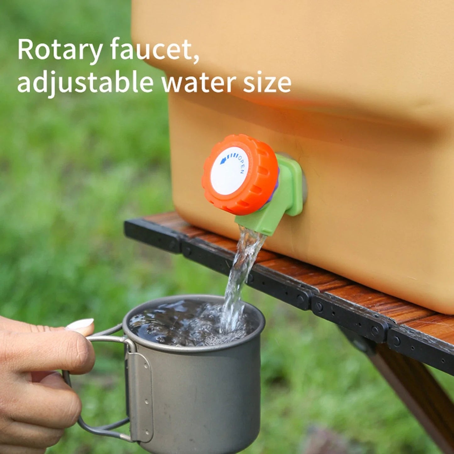 Emergency Water Container With Spigot For Outdoor Adventures