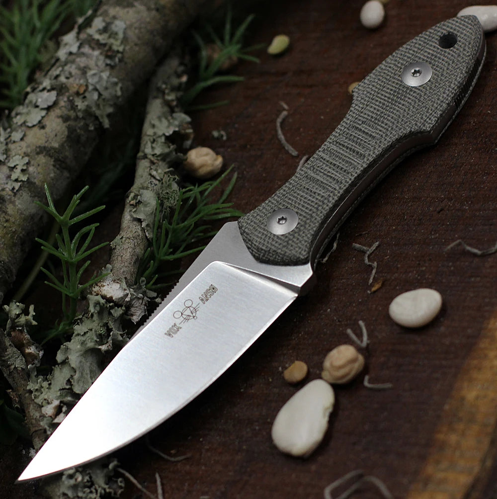 GiantMouse GMF3 Fixed Blade Knife With Leather Sheath