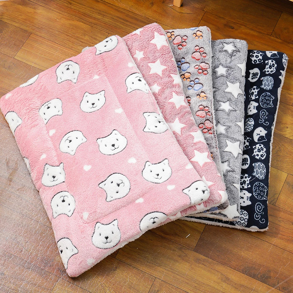 Thickened Flannel Cat And Dog Sleeping Mat