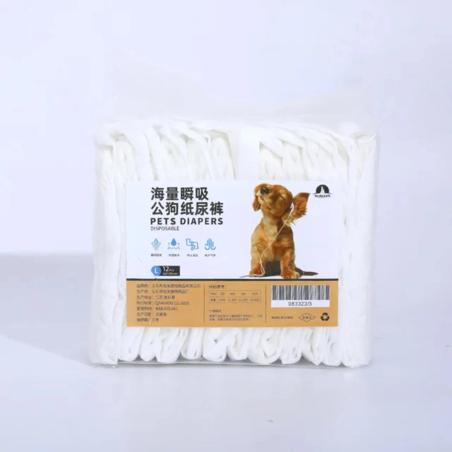 Super Absorbent Disposable Pet Diaper Nappies For Cat And Dog