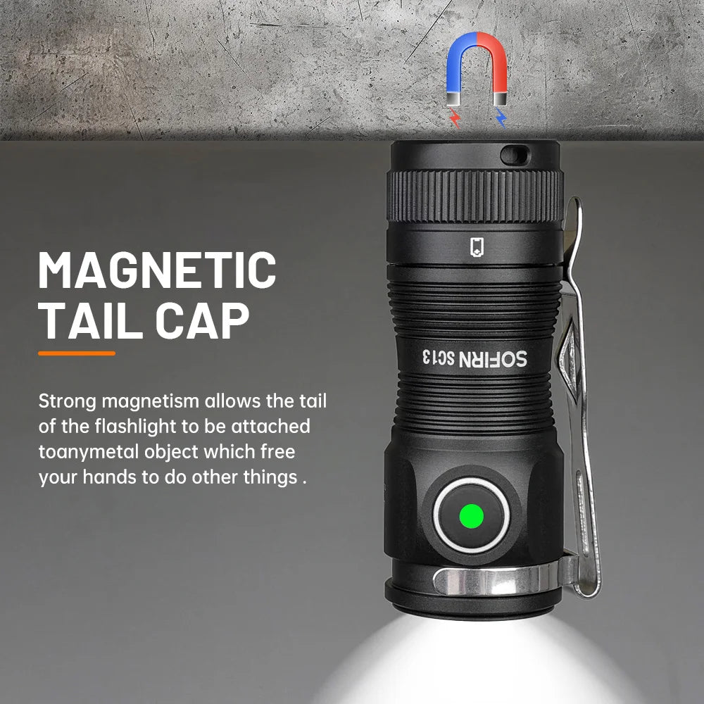 Sofirn Mini SC13 SST40 LED 1300 Lumen Tactical Flashlight