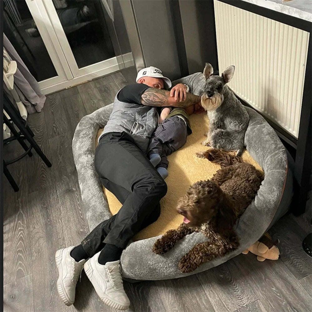 BORWART Orthopedic Memory Foam Dog Bed With Removable Cover