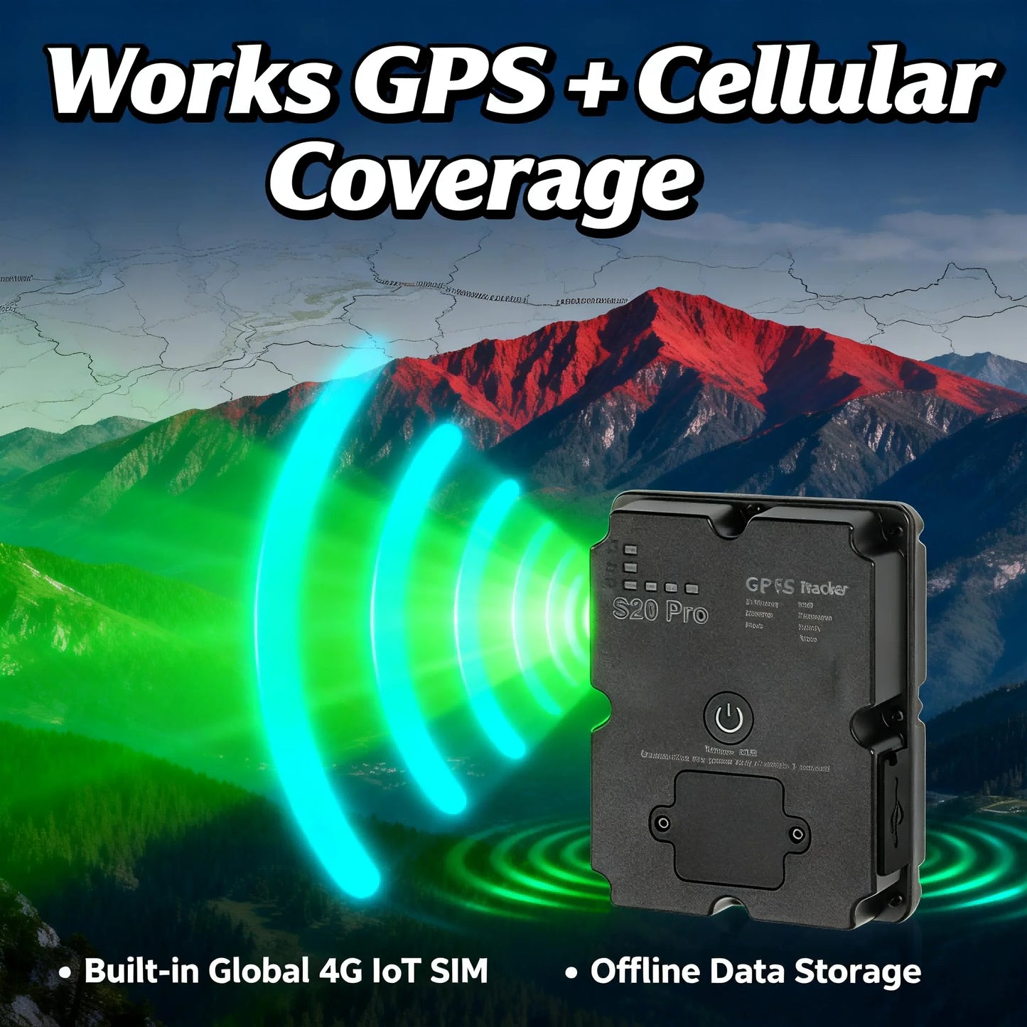 Wanwaytech 4G GPS Tracker For Hiking With S Os And Waterproof Design