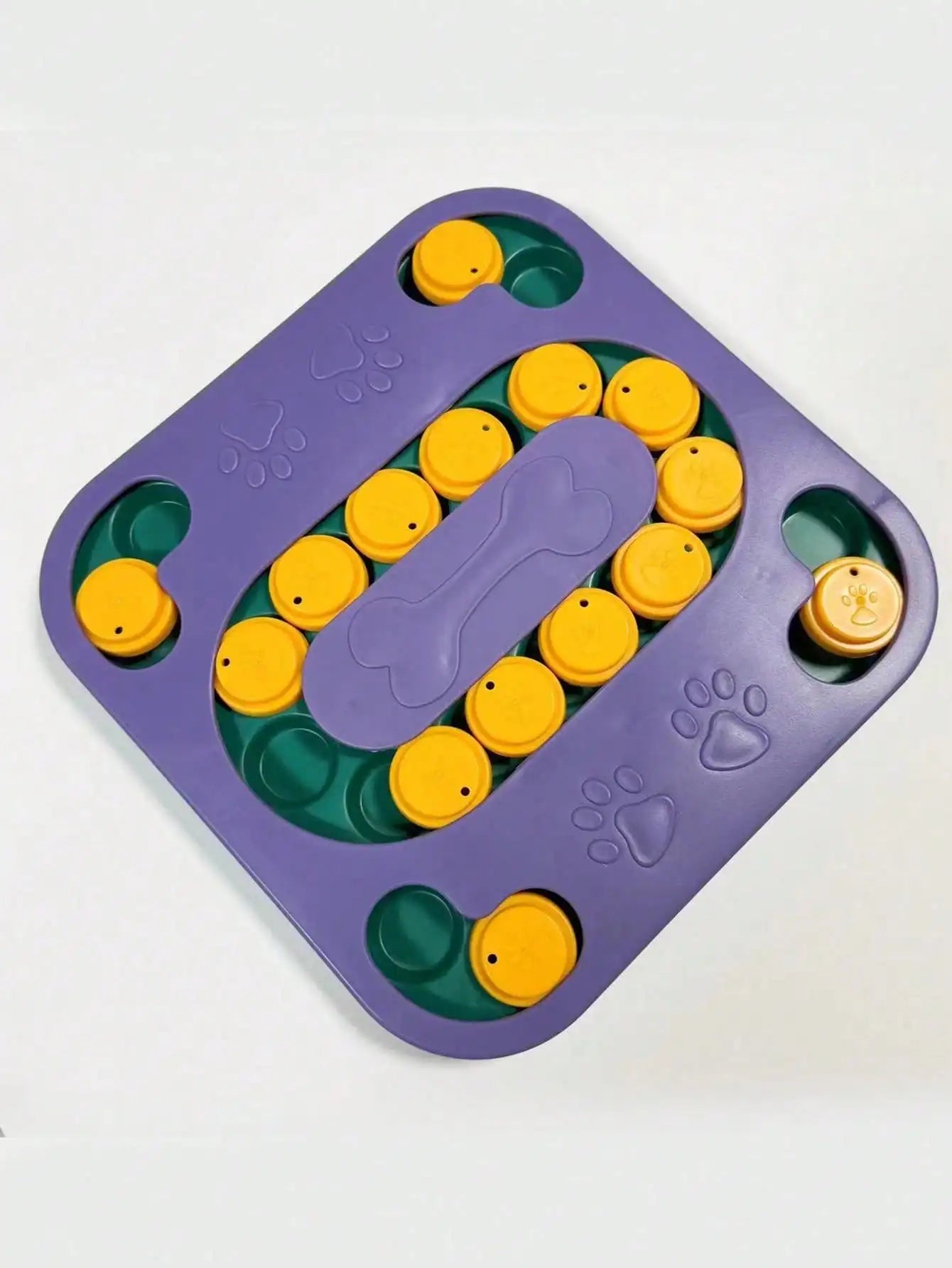 Durable Interactive Dog Cat Slow Feeder Bowl Puzzle Food Dispenser