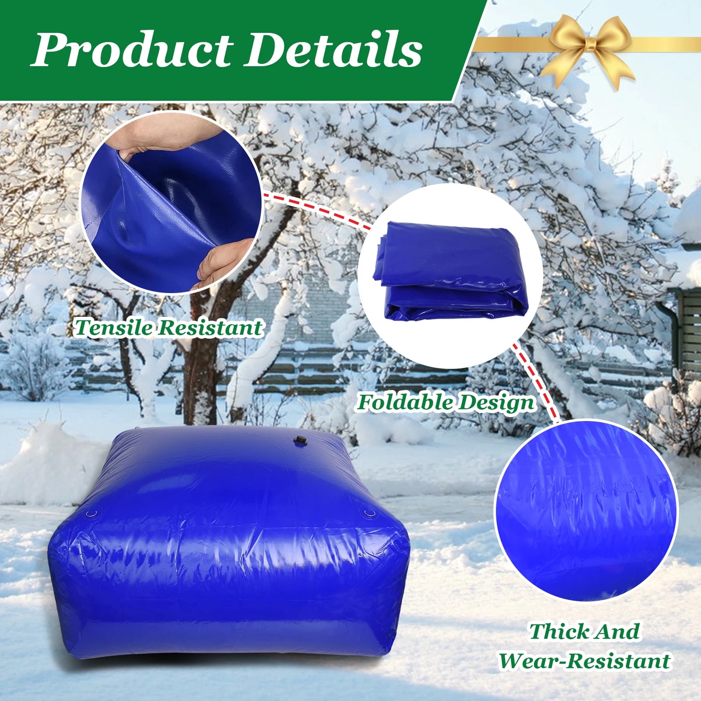 Water Storage Bladder Foldable Soft Water Bag With Valve