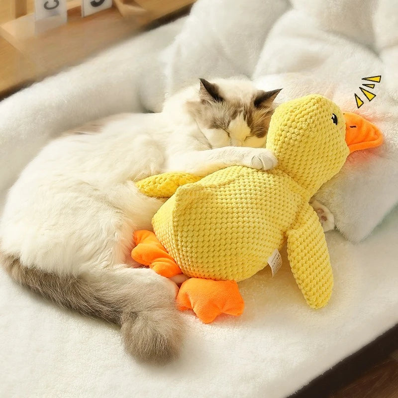 XMSJ Plush Duck Dog Toy With Quacking Sound