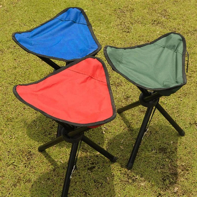 Outdoor Folding Triangular Stool For Camping Fishing And Beach