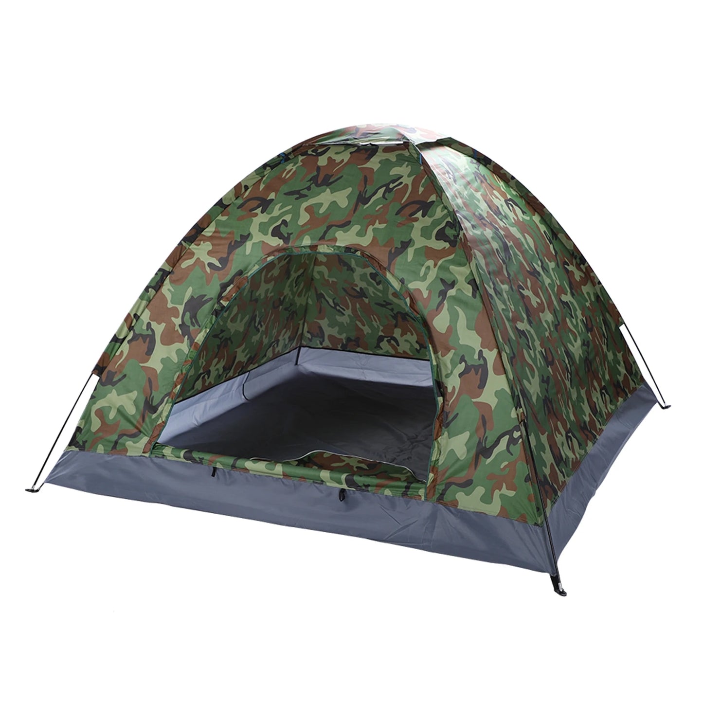 Family Camping Dome Tent Waterproof UV Proof With Fiberglass Poles